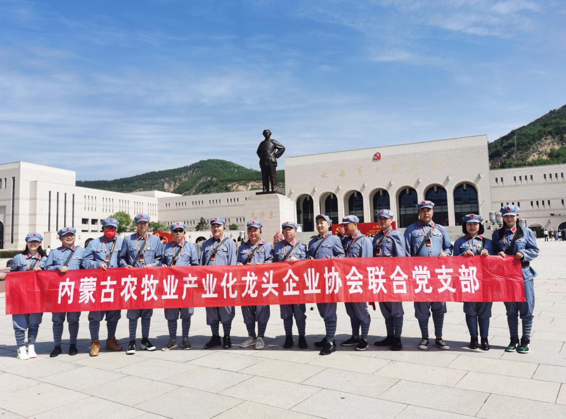 內(nèi)蒙古農(nóng)牧業(yè)產(chǎn)業(yè)化龍頭企業(yè)協(xié)會聯(lián)合黨支部赴延安革命圣地開展“學(xué)黨史、感黨恩、跟黨走”主題黨日活動
